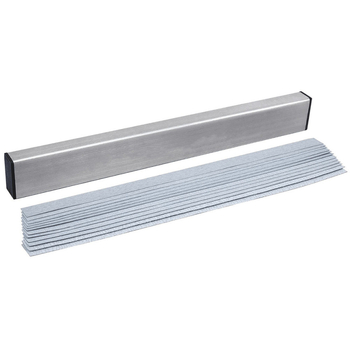 Εργαλείο ευθυγράμμισης για μουσικά όργανα με γυαλιστικό χαρτί, κατασκευή από Space αλουμίνιο, εργαλείο ευθυγράμμισης φρέτ κιθάρας/μπάσου, συσκευασία OPP