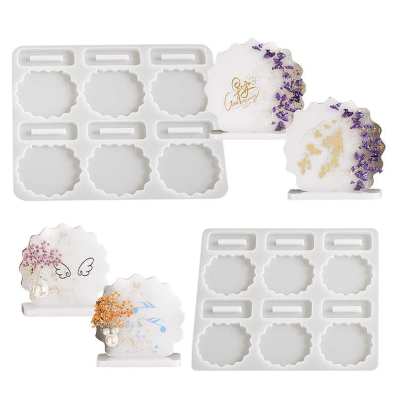 Silikoninė forma epoksidinei rišinei – DIY nuotraukų rėmų papuošalai, netolygus kontūras (Prekės ženklas: Jumpsuit)