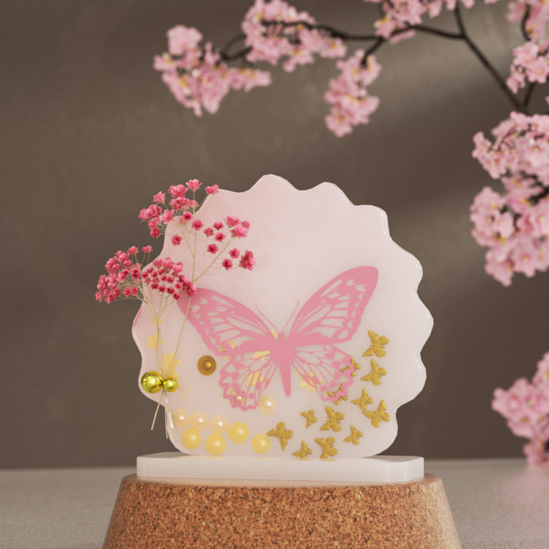 Silikoninė forma epoksidinei rišinei – DIY nuotraukų rėmų papuošalai, netolygus kontūras (Prekės ženklas: Jumpsuit)