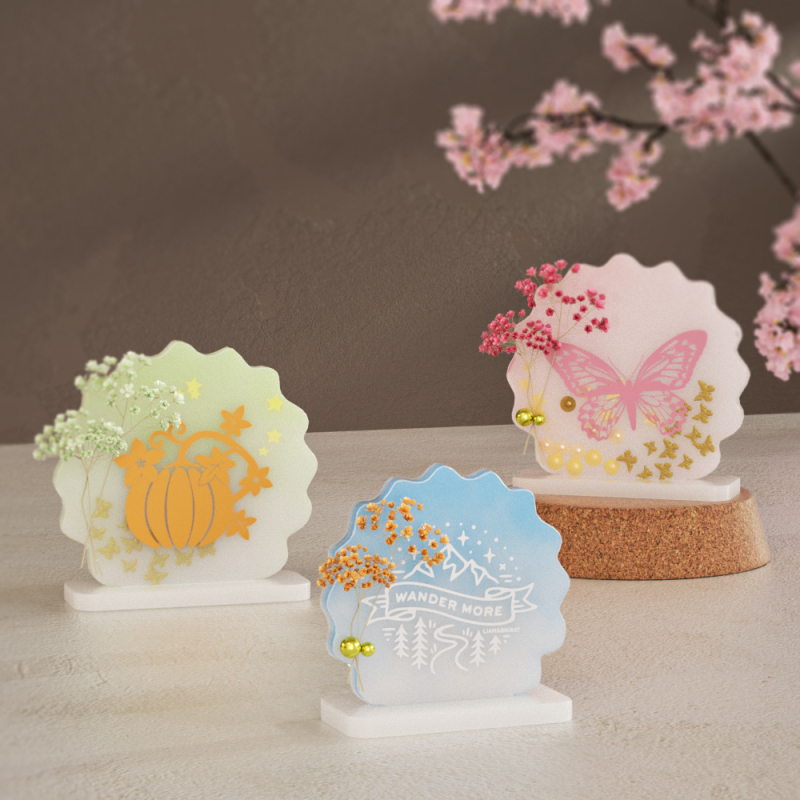 Silikoninė forma epoksidinei rišinei – DIY nuotraukų rėmų papuošalai, netolygus kontūras (Prekės ženklas: Jumpsuit)