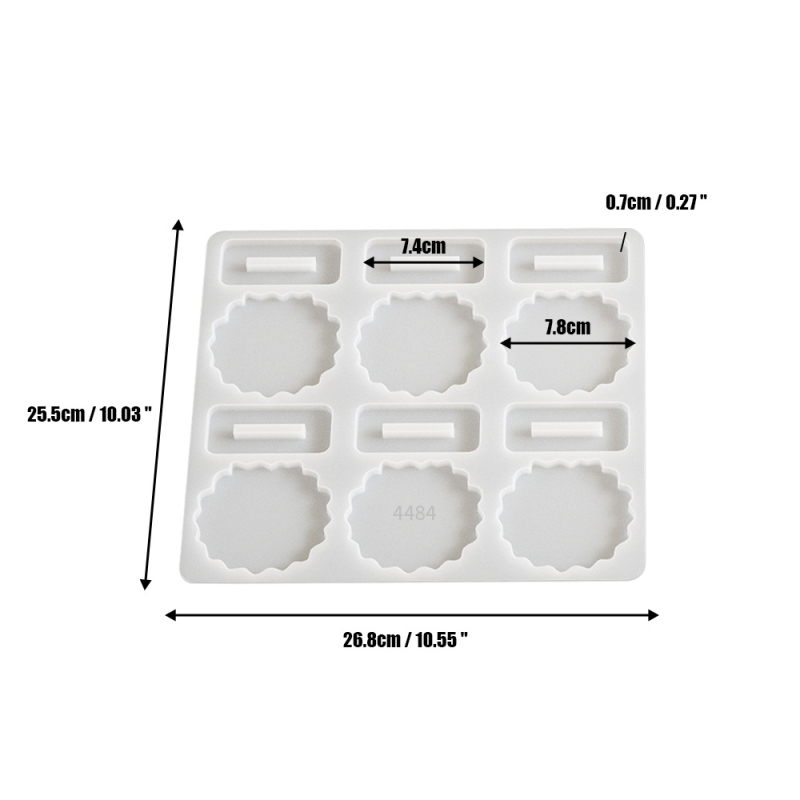 Silikoninė forma epoksidinei rišinei – DIY nuotraukų rėmų papuošalai, netolygus kontūras (Prekės ženklas: Jumpsuit)