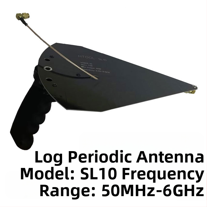 SL1050M 6 GHz лог-периодична антена, ръчна насочена, с висок коефициент на усилване, широколентов EMC