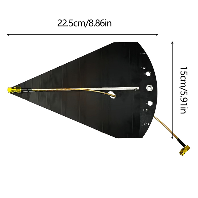 SL1050M 6 GHz лог-периодична антена, ръчна насочена, с висок коефициент на усилване, широколентов EMC