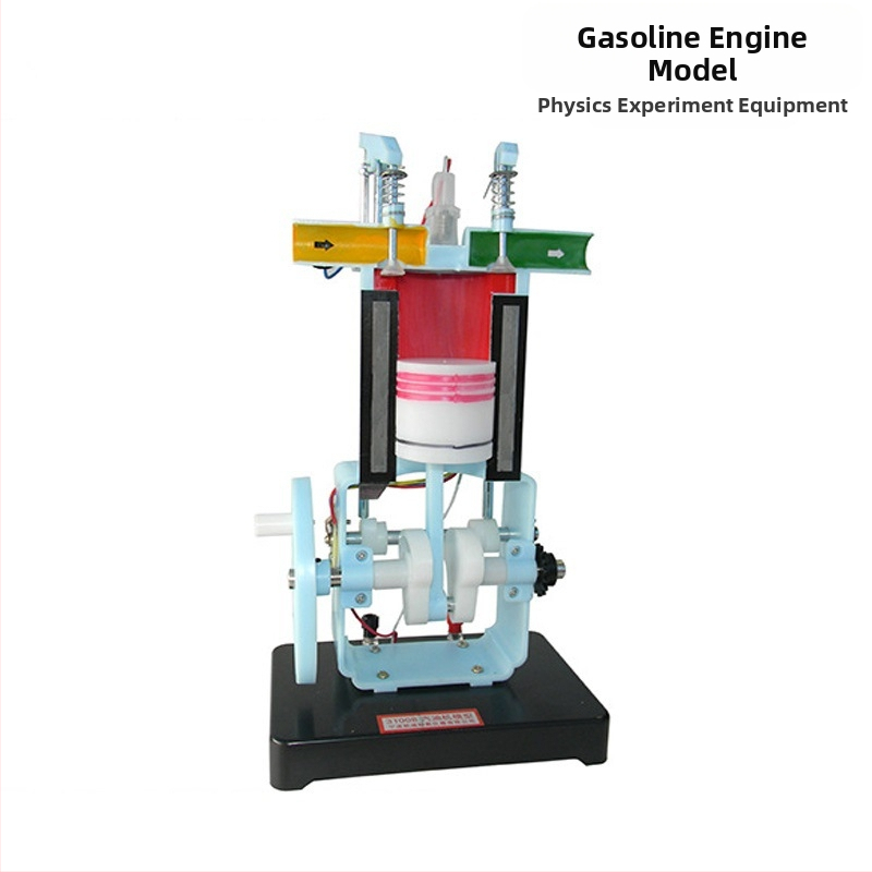 Bensiin- ja diisli mootoride mudel – neljataktiline sisepõlemismootori mudel füüsika katseteks kesk- ja gümnaasiumi, metallkonstruktsioon, 20 tk karbis.