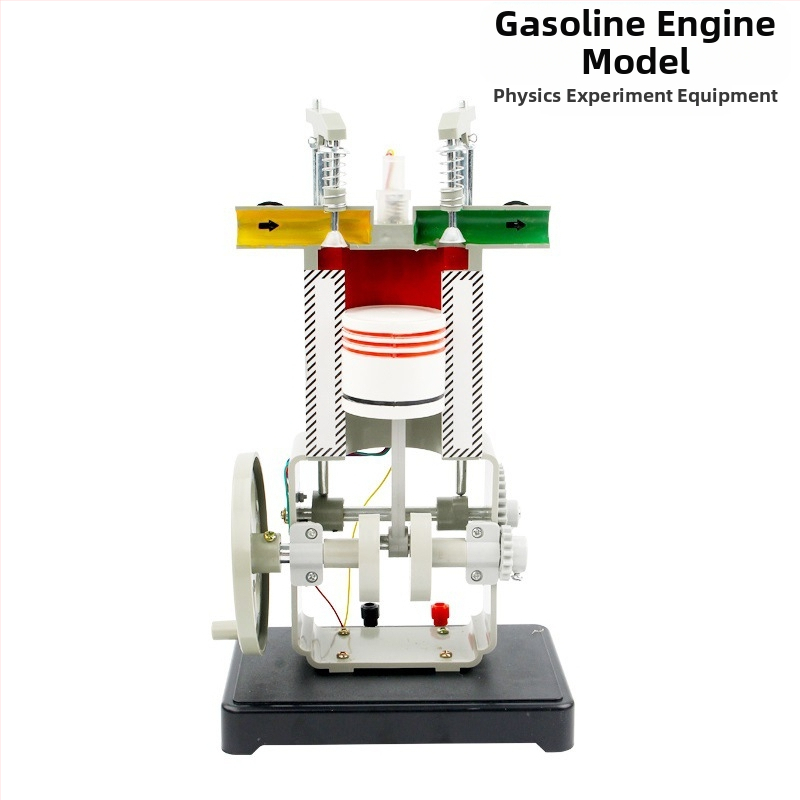 Bensiin- ja diisli mootoride mudel – neljataktiline sisepõlemismootori mudel füüsika katseteks kesk- ja gümnaasiumi, metallkonstruktsioon, 20 tk karbis.