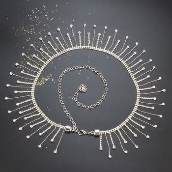 Метална талийна верига, унисекс, модерен стил OL, еднообиколено коланче, за младежи