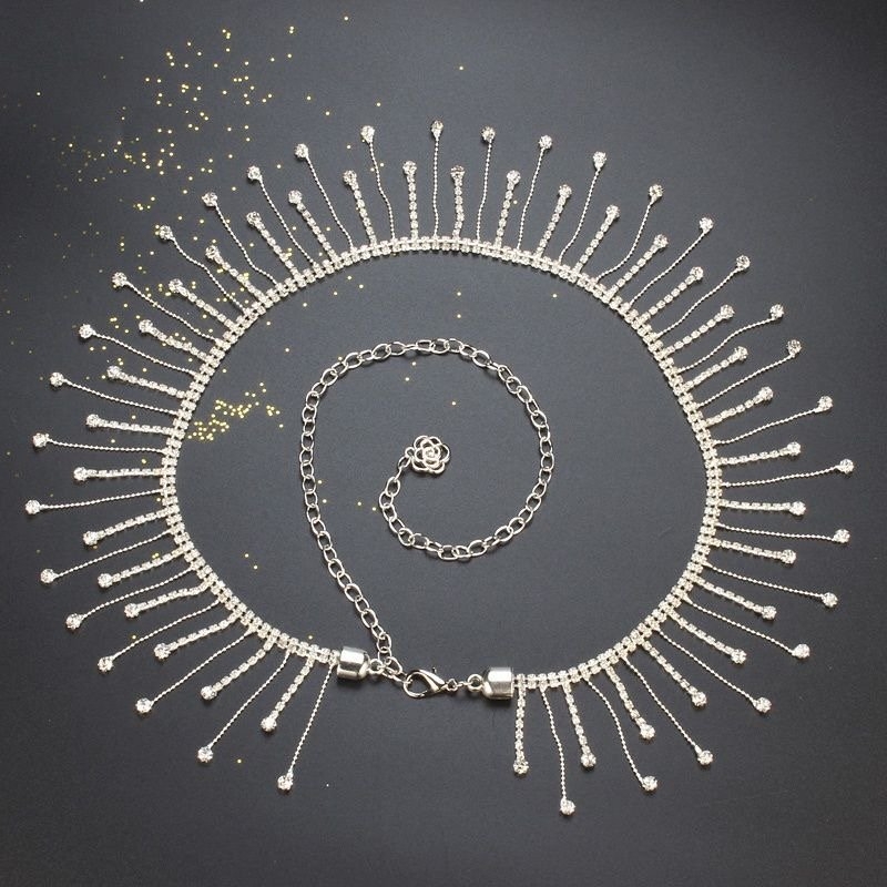 Метална талийна верига, унисекс, модерен стил OL, еднообиколено коланче, за младежи