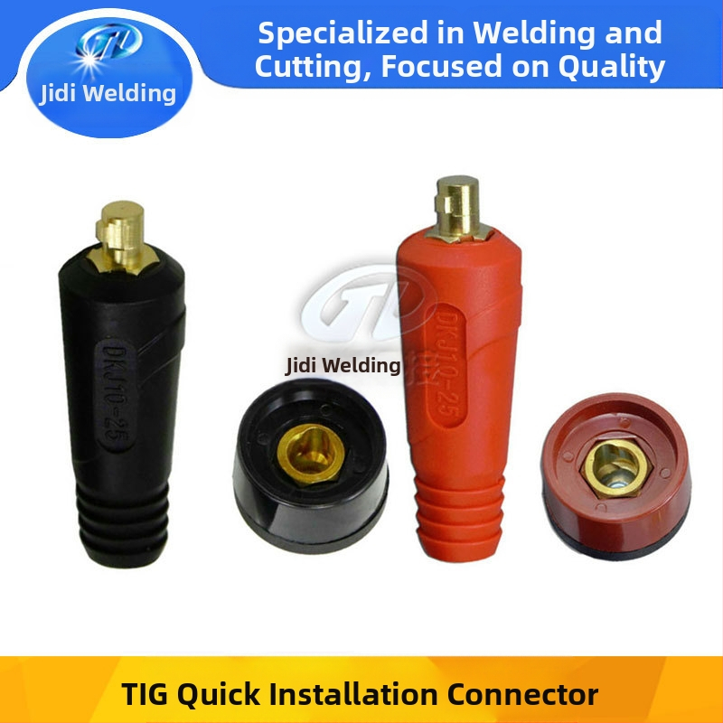 Zavarivački pribor DKJ10-25, europski brzi priključak/utikač Gitty, set od 4 komada