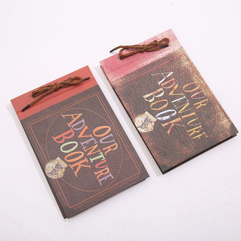 фотоалбум с подвижни страници, корица от крафт хартия, подвързан с връзка, 40 страници, персонализация и печат на лого