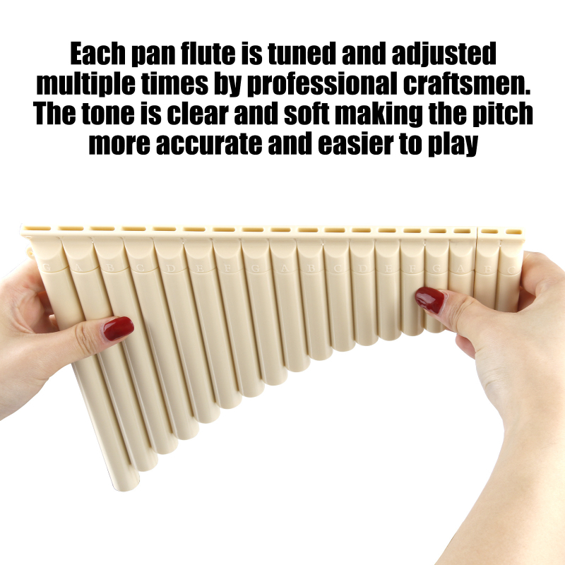 TU0830 18-струйна панфлейта с чанта Oxford за обучение на начинаещи