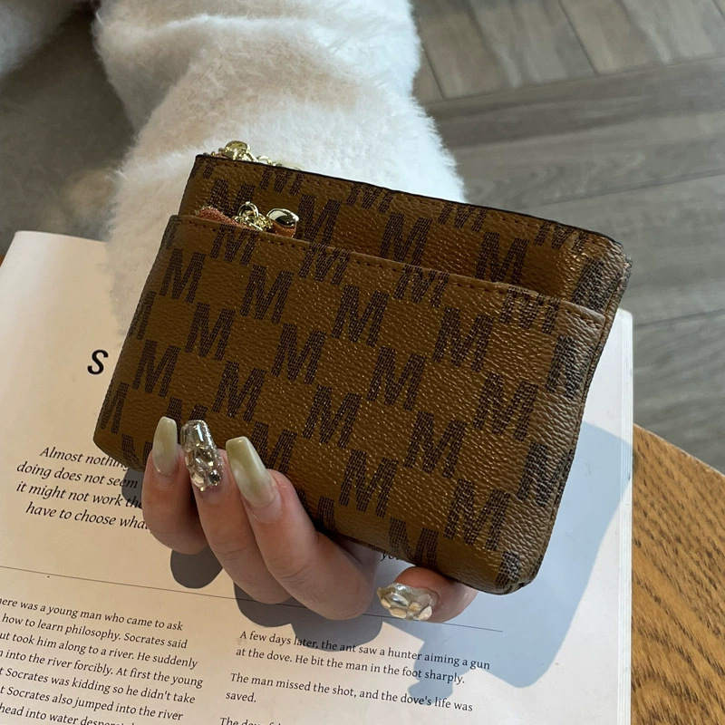 Kortelių laikiklis su akordeon dizainu, raidės spauda, didelė talpa, PVC išorė, poliesterio įdaila