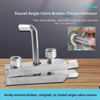 Многофункционален екстрактор за счупени резби и винтове за кранове и водопроводи, съвместим с електрически ъглов шлайф, 24V