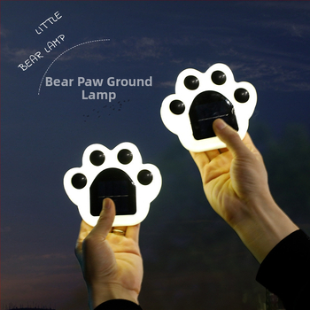 LED υπόγεια κήπου λάμπα με ηλιακή ενέργεια για τοπίο, IP65 αδιάβροχη, LED πηγή, ισχύς 5W, τάση 1.2V, 6–12 ώρες λειτουργίας, σχέδιο πατούσα αρκούδας