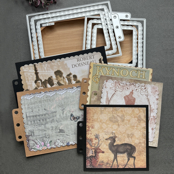 Pravokutni šablon od karbonskog čelika za rezanje i reljef u scrapbooku (materijal: karbonsko čelika; kategorija: geometrijski oblik; stil: moderni minimalistički)