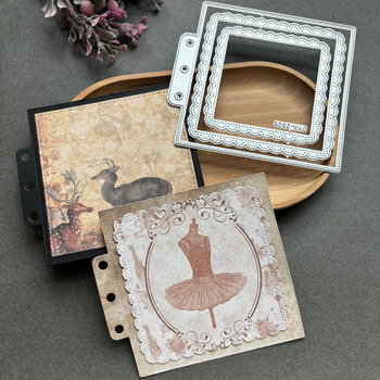 Pravokutni šablon od karbonskog čelika za rezanje i reljef u scrapbooku (materijal: karbonsko čelika; kategorija: geometrijski oblik; stil: moderni minimalistički)