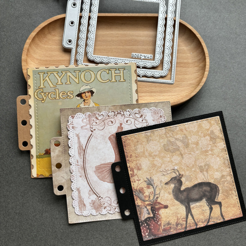 Pravokutni šablon od karbonskog čelika za rezanje i reljef u scrapbooku (materijal: karbonsko čelika; kategorija: geometrijski oblik; stil: moderni minimalistički)