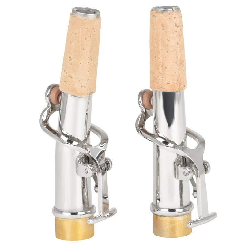 Saxofon nyakakészlet sopránhoz: egyenes és görbe nyak, modell B53, réz dugóval, két darabos csomagolás, OPP zacskó