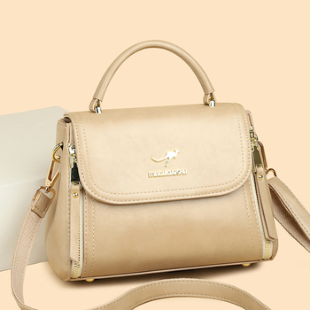 Малка квадратна чанта PU – хоризонтална квадратна форма, капак за затваряне, вътрешна структура с цип