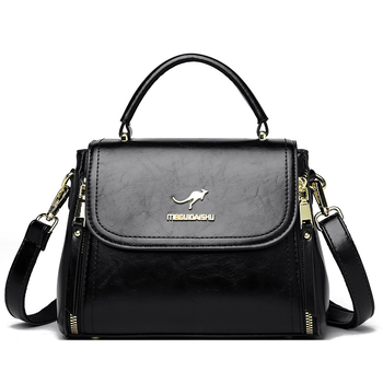 Малка квадратна чанта PU – хоризонтална квадратна форма, капак за затваряне, вътрешна структура с цип