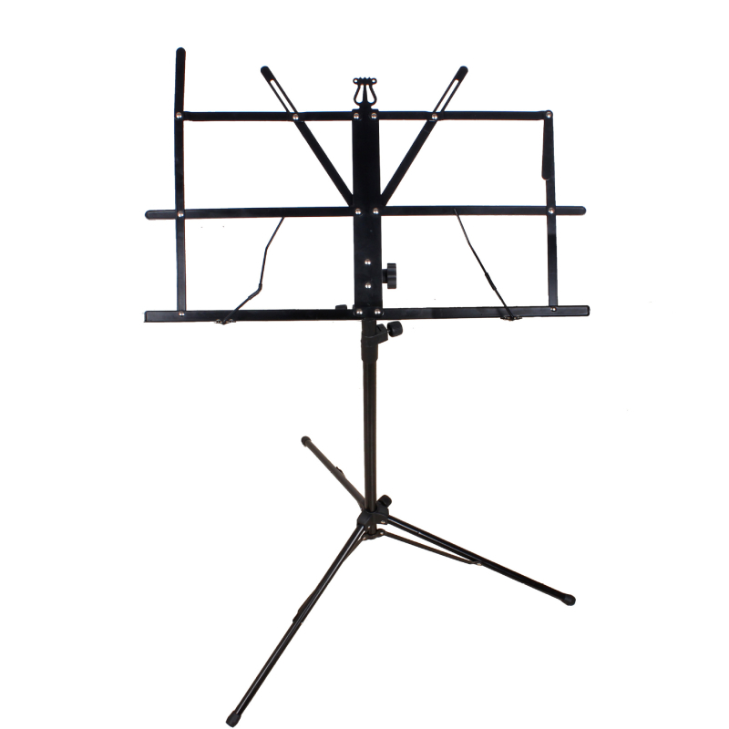 Stativ pentru partituri pentru instrumente muzicale, pliabil, construcție din fier, modelele LD315/LD310, include husă impermeabilă