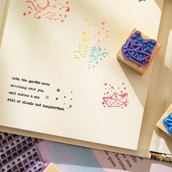 Дървен печат за дневник – декоративен печат, модел Seal; материал: дърво; категория: печат; предназначение: декориране; подходящ като бизнес подарък