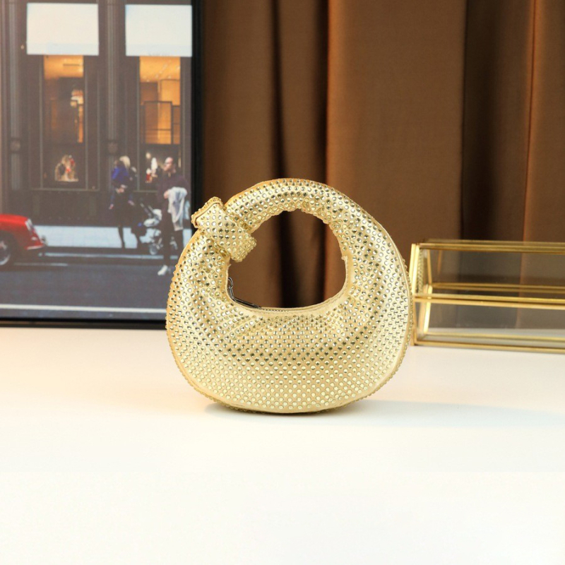 Дамска чанта за вечерен стил — овална PU кожа, цип за затваряне, платнена подплата, единична презрамка, стил: изискан за зряла жена