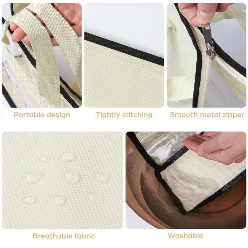 PVC drabužių spintos pakabinama laikymo maišas - kvėpuojanti, drėgmei atspari ir dulkių atspari, daugiafunkcinė