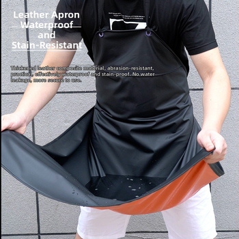 Kötény, ujjatlan, vízálló és szennyeződés elleni védelemmel, kompozit anyagból