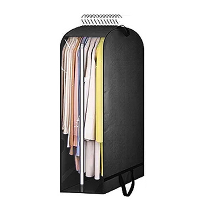 Xizilan torba za odjeću od netkanog materijala, dugačkog oblika, velike kapacitete, bočni prozirni panel, otporna na prašinu i vlagu, za kuću i putovanja