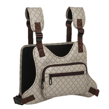 Férfi mellkas-táska utcai stílusban, vászonból, lélegző, mintás