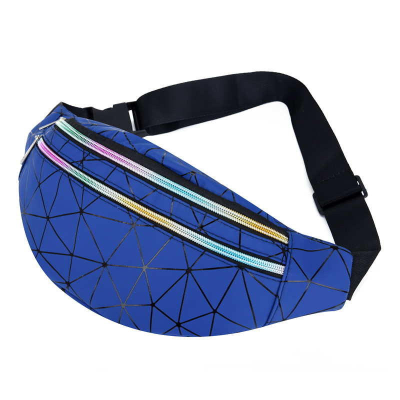 Női PU öv táska cipzárral, belső cipzáras zseb, háromdimenziós kialakítás, poliészter bélés