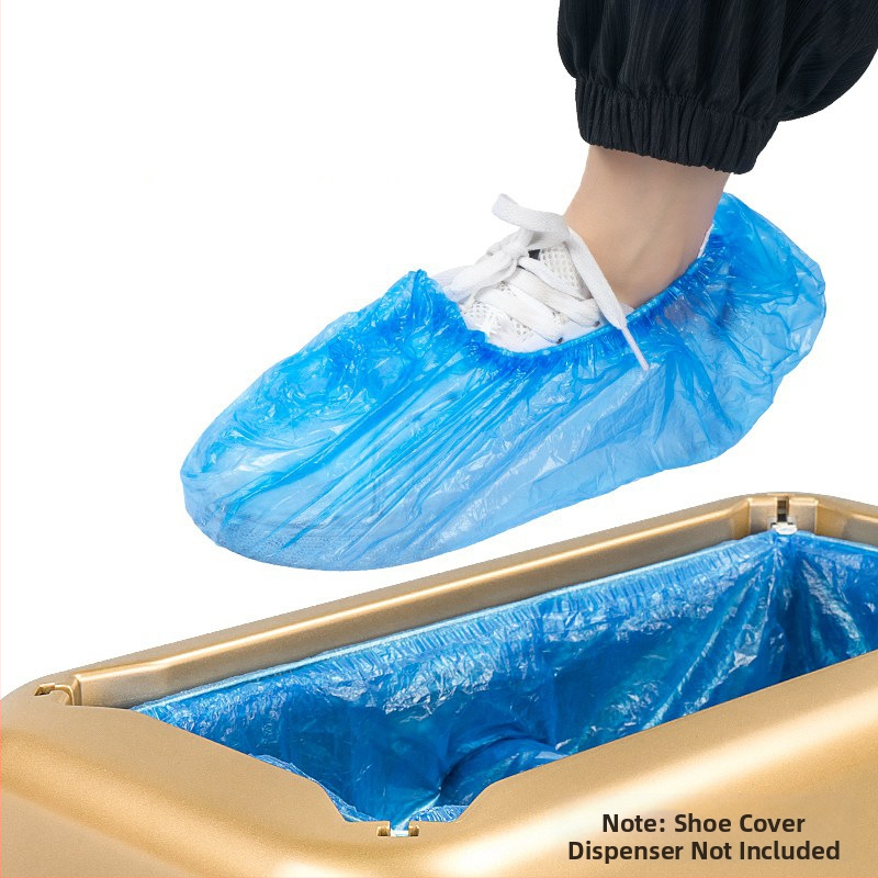 Pedálovo ovládaný stroj na návleky na topánky, jednorázové PE návleky, s T-tvarovanou sponou, vhodný do interiérov bez prachu