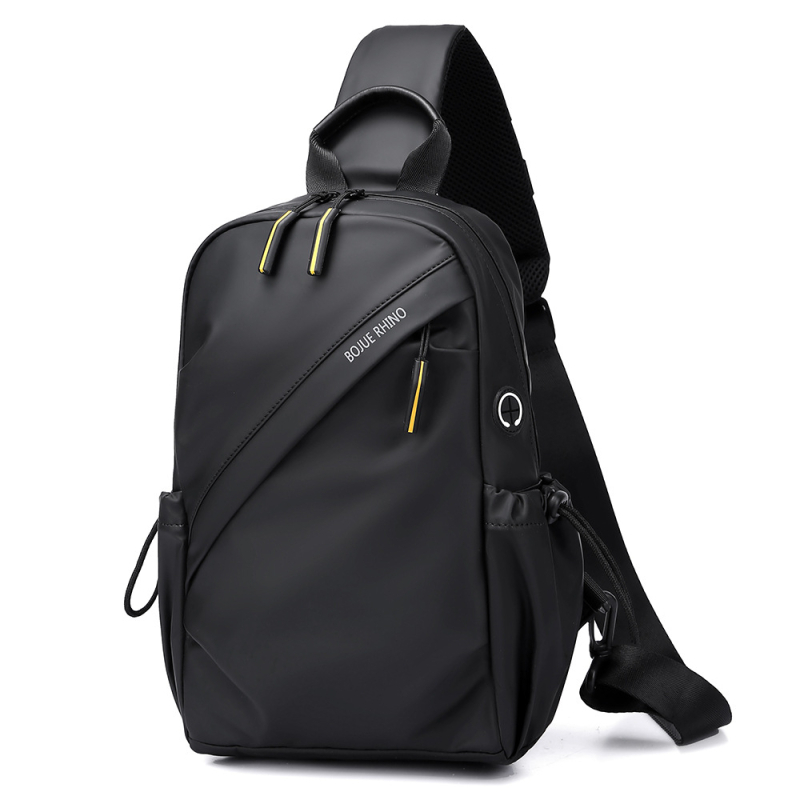 Férfi mellkas táska utcai divat stílusban, Oxford vászon, lélegző, vízálló, ultra könnyű, poliészter bélés