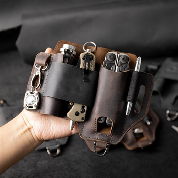 EDC ζώνη με θήκη εργαλείων από PU δέρμα, ραφή, μοντέλο YG-0804-002