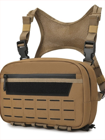 Daugiafunkcinė lauko krūtinės rankinė – unisex taktinė nailoninė, didelė talpa, kvėpuojanti, vandeniui atspari, lengva