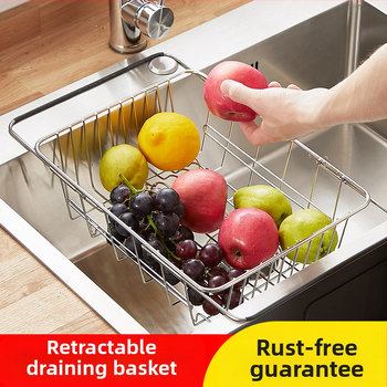 Τηλεσκοπικό ράφι αποστράγγισης νεροχύτη για αποθήκευση πιάτων και μαχαιροπίρουνων • κρεμαστός στον τοίχο • χωρίς εγκατάσταση • μοντέρνος μινιμαλιστικός σχεδιασμός