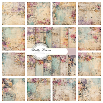 Χειροποίητο vintage scrapbooking χαρτί για άλμπουμ και κάρτες — 12 φύλλα ανά πακέτο; επιλογές: 24 φύλλα (40g), 36 φύλλα (80g) ή 120g πακέτο; κάλυμμα 157gsm επικαλυμμένο χαρτί; εσωτερικό 160gsm offset χαρτί.