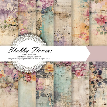 Χειροποίητο vintage scrapbooking χαρτί για άλμπουμ και κάρτες — 12 φύλλα ανά πακέτο; επιλογές: 24 φύλλα (40g), 36 φύλλα (80g) ή 120g πακέτο; κάλυμμα 157gsm επικαλυμμένο χαρτί; εσωτερικό 160gsm offset χαρτί.