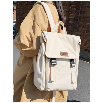 Γυναικείο σχολικό σακίδιο — πολυεστερικό εξωτερικό, καμβά επένδυση, συμβατό με φορητό υπολογιστή, κατάλληλο για αναψυχής και ταξίδια