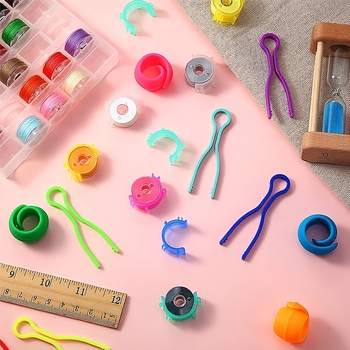 Junori bobin szorító, egyszerű stílus, 100 darab dobozban, 700 g