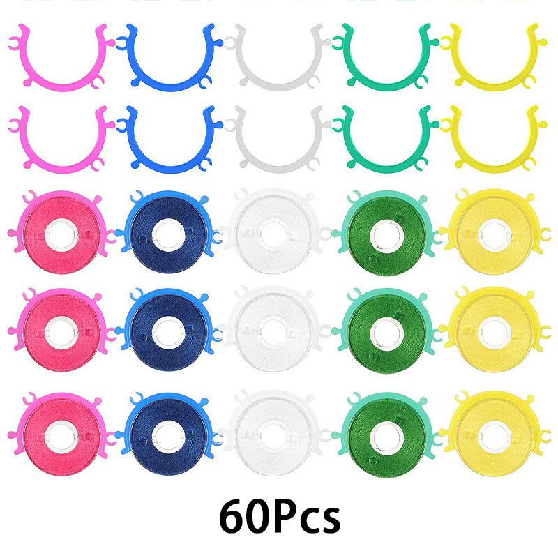 Junori bobin szorító, egyszerű stílus, 100 darab dobozban, 700 g