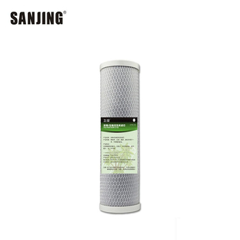 Vandens valymo įrenginio filtro elementas su CTO bloku iš kompresuotos aktyvuotos anglies, siurbimo filtracija, skirtas vandens valymo įrenginiams