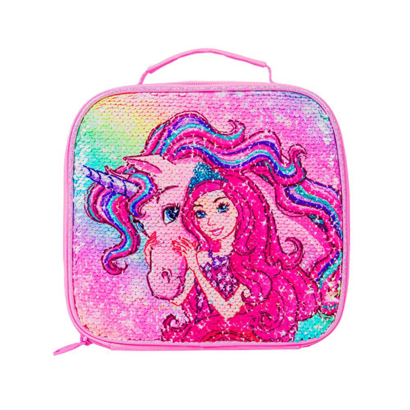 Ghiozdan școlar pentru fete cu print anime, material UV, respirabil și reduce povara, bretele curbate