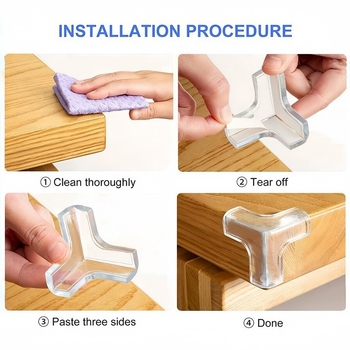 Προστατευτικό γωνίας τραπεζιού για μωρά – μαλακό καουτσούκ, σφαιρικός διαφανής προστατευτής γωνίας, αντισύγκρουσης, Zhejiang καταγωγή