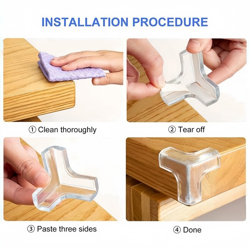 Προστατευτικό γωνίας τραπεζιού για μωρά – μαλακό καουτσούκ, σφαιρικός διαφανής προστατευτής γωνίας, αντισύγκρουσης, Zhejiang καταγωγή