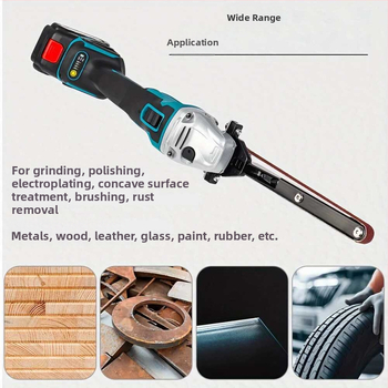 Електрически лентов шлайф за модифициран ъглошлайф, полиране на ножове и ножици, малък дървообработващ инструмент — Материал: алумина