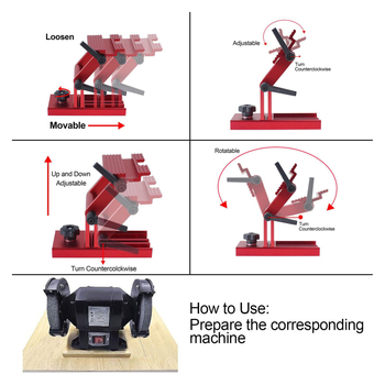 Brilliance Οικουμενικό εξάρτημα στερέωσης για επιτραπέζιο γκριντέρ, ρυθμιζόμενος σφιγκτήρας για 6/8 ιντσών γκριντέρ, κράμα αλουμινίου