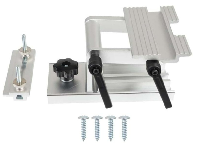 Brilliance Universalus laikiklis staliniam šlifuokliui, reguliuojamas spaustuko 6/8 colių staliniam šlifuokliui, aliuminio lydinys