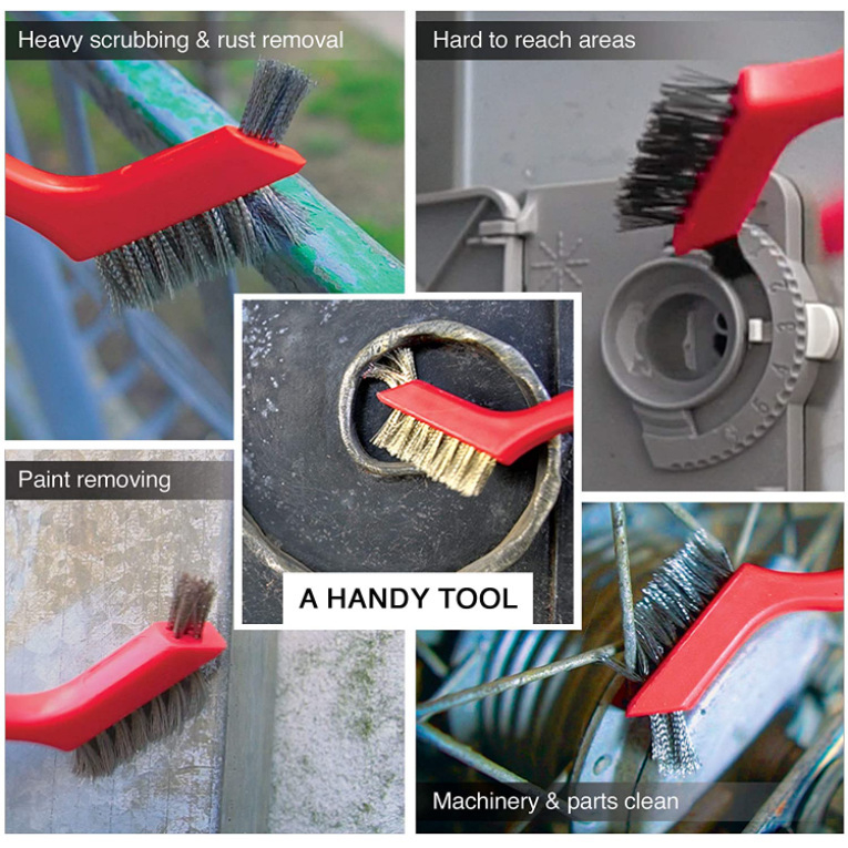 9-частен комплект телени четки за дома и автомобилна употреба