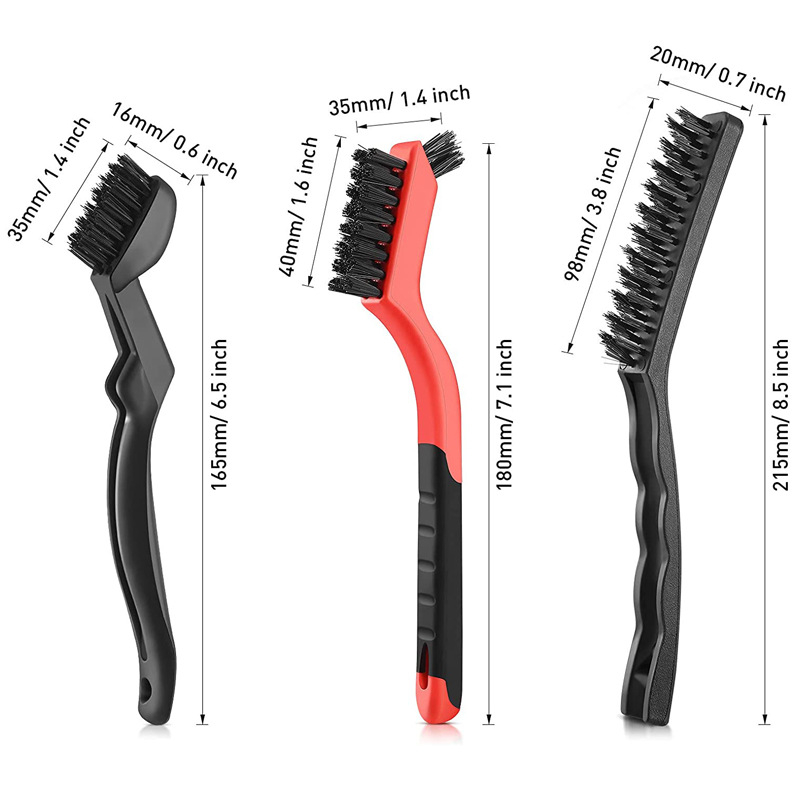 9-частен комплект телени четки за дома и автомобилна употреба